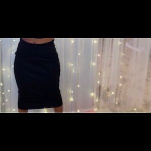 Long black skirt